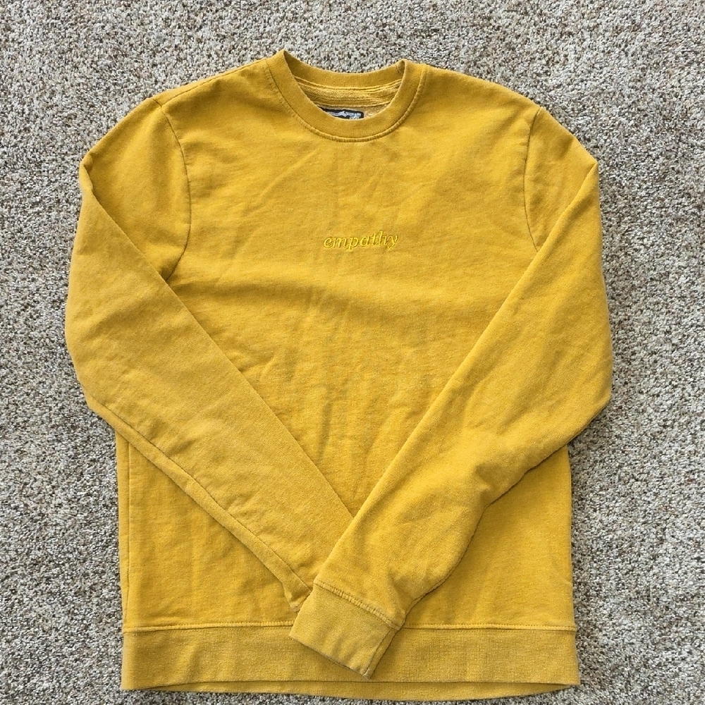 Empathy Men's Crewneck Sweater - Mustard Yellow